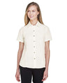Harriton Women's Barbados Textured Camp Shirt - Harriton M560W Cream XS