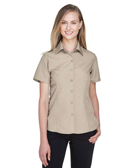 Harriton Women's Barbados Textured Camp Shirt - Harriton M560W Khaki XS
