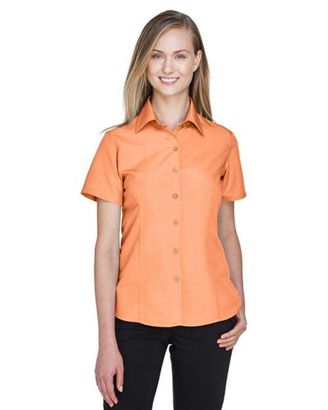 Harriton Women's Barbados Textured Camp Shirt - Harriton M560W Nectarine XS