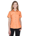 Harriton Women's Barbados Textured Camp Shirt - Harriton M560W Nectarine XS