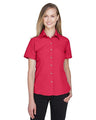 Harriton Women's Barbados Textured Camp Shirt - Harriton M560W Parrot Red XS
