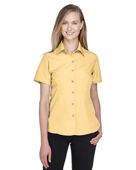 Harriton Women's Barbados Textured Camp Shirt - Harriton M560W Pineapple XS