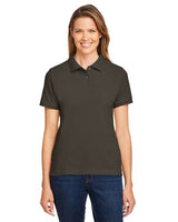 Harriton Women's Cotton Polo - Harriton 13890 Black XS
