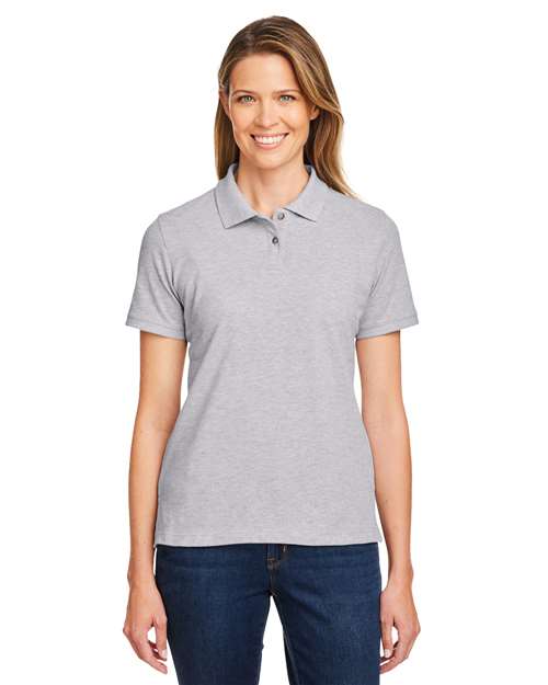 Harriton Women's Cotton Polo - Harriton 13890 Grey Heather XS