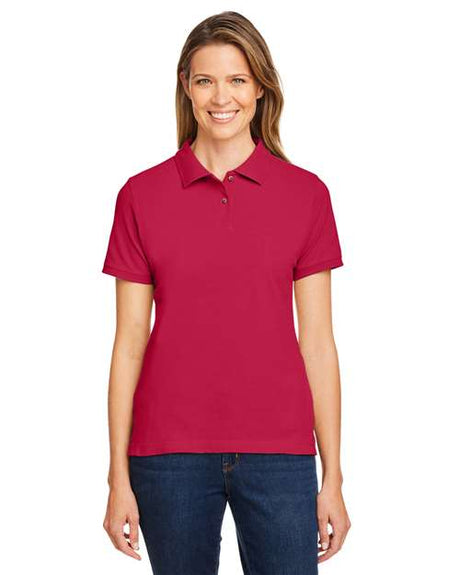 Harriton Women's Cotton Polo - Harriton 13890 Red XS