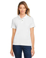 Harriton Women's Cotton Polo - Harriton 13890 White XS