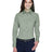 Harriton Women's Easy Blend™ Long Sleeve Twill Dress Shirt with Stain - Release - Harriton M500W Dill XS