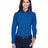 Harriton Women's Easy Blend™ Long Sleeve Twill Dress Shirt with Stain - Release - Harriton M500W French Blue XS