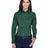 Harriton Women's Easy Blend™ Long Sleeve Twill Dress Shirt with Stain - Release - Harriton M500W Hunter XS