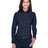 Harriton Women's Easy Blend™ Long Sleeve Twill Dress Shirt with Stain - Release - Harriton M500W Navy XS