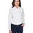 Harriton Women's Easy Blend™ Long Sleeve Twill Dress Shirt with Stain - Release - Harriton M500W White XS