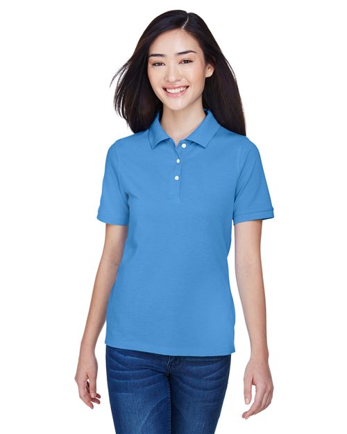 Harriton Women's Easy Blend Polo - Harriton 13861 Black XS