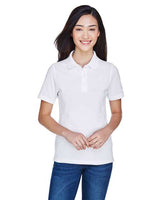 Harriton Women's Easy Blend Polo - Harriton 13861 White XS