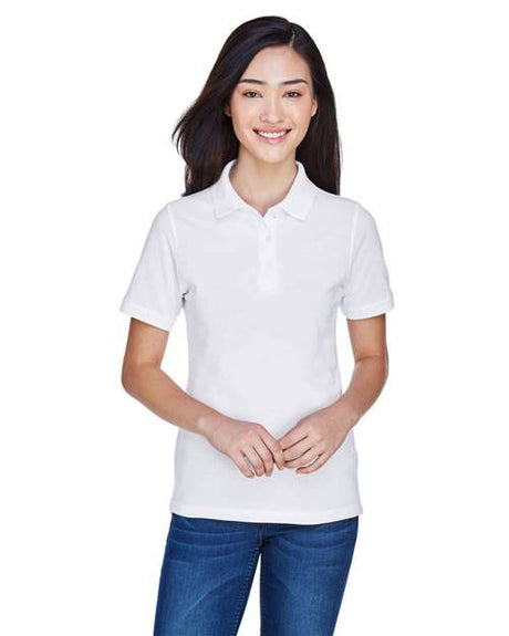 Harriton Women's Easy Blend Polo - Harriton 13861 White XS