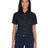 Harriton Women's Easy Blend™ Short Sleeve Twill Dress Shirt with Stain - Release - Harriton M500SW Black XS