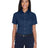 Harriton Women's Easy Blend™ Short Sleeve Twill Dress Shirt with Stain - Release - Harriton M500SW Navy XS
