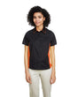 Harriton Women's Flash IL Colorblock Shirt - Harriton M586W Black/ Dark Charcoal XS