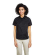Harriton Women's Flash IL Colorblock Shirt - Harriton M586W Black/ Dark Charcoal XS
