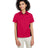 Harriton Women's Flash IL Colorblock Shirt - Harriton M586W Red/ Black XS