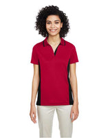 Harriton Women's Flash Snag Protection Plus IL Colorblock Polo - Harriton M386W Red/ Black XS