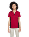 Harriton Women's Flash Snag Protection Plus IL Colorblock Polo - Harriton M386W Red/ Black XS