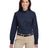 Harriton Women's Foundation Cotton Twill Shirt with Teflon - Harriton M581W Dark Navy XS
