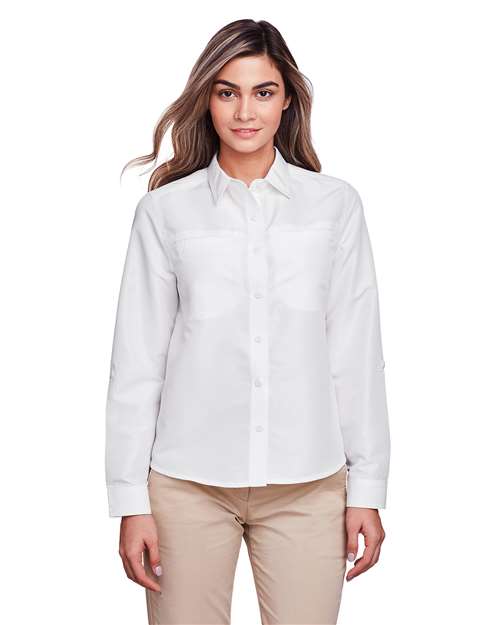 Harriton Women's Key West Performance Staff Shirt - Harriton M580LW White XS
