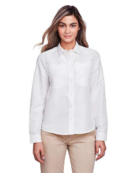 Harriton Women's Key West Performance Staff Shirt - Harriton M580LW White XS