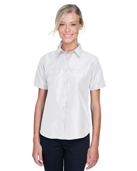 Harriton Women's Key West Short Sleeve Performance Staff Shirt - Harriton M580W White XS