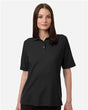 Harriton Women's Maverick CVC Pique Polo - Harriton M105W Black XS