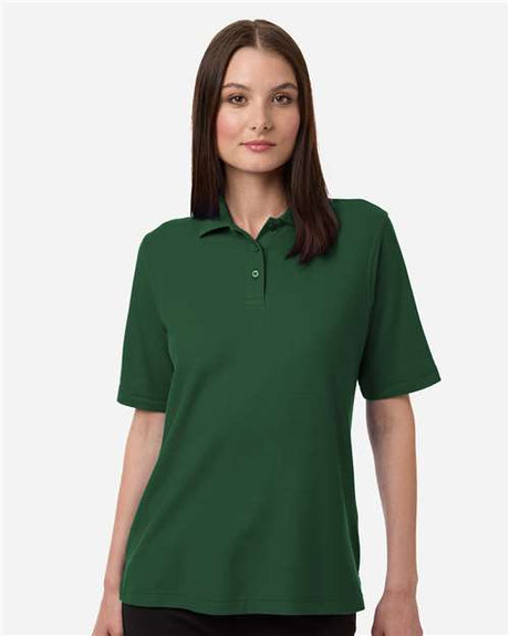 Harriton Women's Maverick CVC Pique Polo - Harriton M105W Dark Green XS