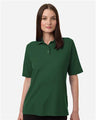 Harriton Women's Maverick CVC Pique Polo - Harriton M105W Dark Green XS