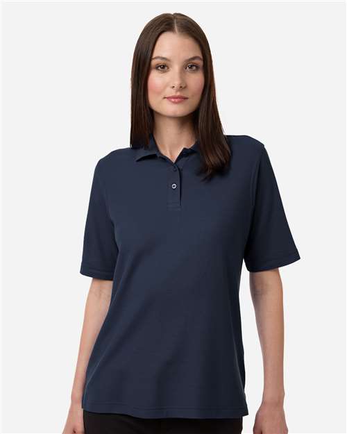 Harriton Women's Maverick CVC Pique Polo - Harriton M105W Dark Navy XS