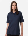 Harriton Women's Maverick CVC Pique Polo - Harriton M105W Dark Navy XS