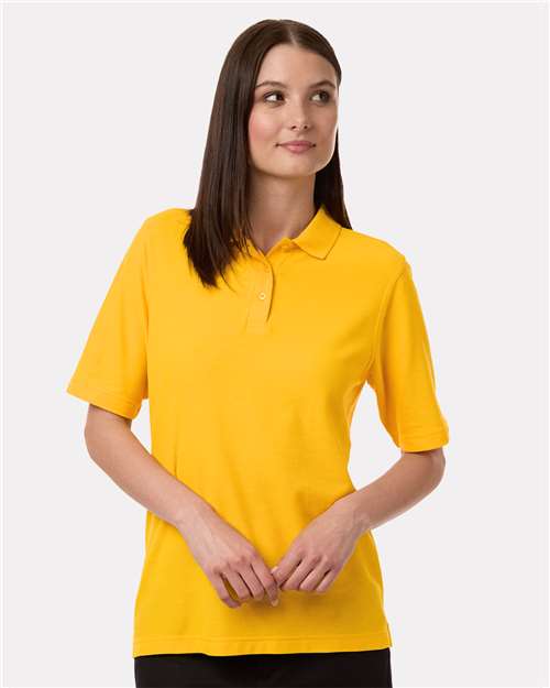 Harriton Women's Maverick CVC Pique Polo - Harriton M105W Sunray Yellow XS