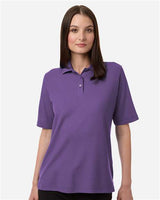 Harriton Women's Maverick CVC Pique Polo - Harriton M105W Team Purple XS