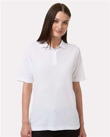 Harriton Women's Maverick CVC Pique Polo - Harriton M105W White XS