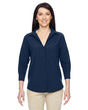 Harriton Women's Paradise Three - Quarter Pullover Sleeve Performance Shirt - Harriton M610W Navy XS