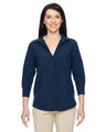 Harriton Women's Paradise Three - Quarter Pullover Sleeve Performance Shirt - Harriton M610W Navy XS