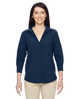 Harriton Women's Paradise Three - Quarter Pullover Sleeve Performance Shirt - Harriton M610W Navy XS