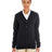 Harriton Women's Pilbloc V - Neck Button Cardigan Sweater - Harriton M425W Black XS