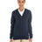 Harriton Women's Pilbloc V - Neck Button Cardigan Sweater - Harriton M425W Dark Navy XS