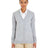 Harriton Women's Pilbloc V - Neck Button Cardigan Sweater - Harriton M425W Grey Heather XS