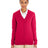 Harriton Women's Pilbloc V - Neck Button Cardigan Sweater - Harriton M425W Red XS