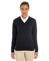 Harriton Women's Pilbloc V - Neck Sweater - Harriton M420W Black XS