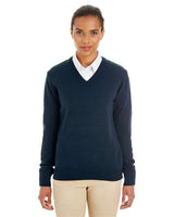 Harriton Women's Pilbloc V - Neck Sweater - Harriton M420W Dark Navy XS