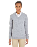 Harriton Women's Pilbloc V - Neck Sweater - Harriton M420W Grey Heather XS