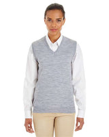 Harriton Women's Pilbloc™ V - Neck Sweater Vest - Harriton M415W Grey Heather XS