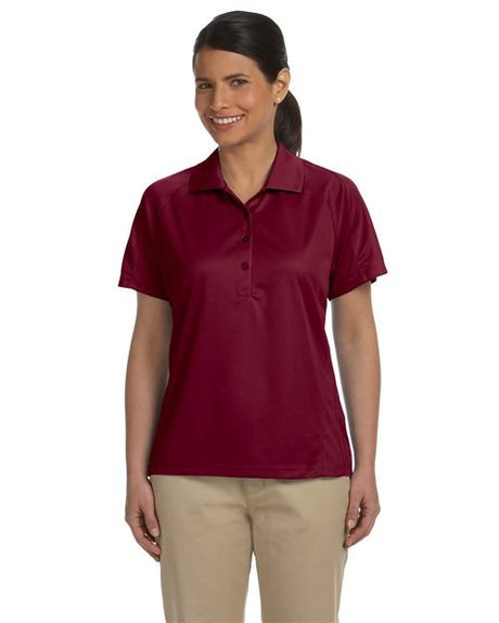Harriton Women's Polytech Mesh Insert Polo - Harriton 13972 Red S