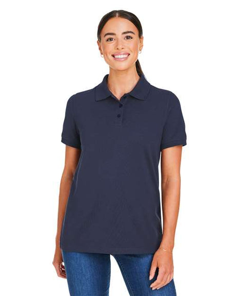 Harriton Women's Valiant Cotton Snag Protect Polo - Harriton M205W Dark Navy XS